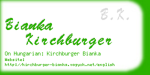 bianka kirchburger business card